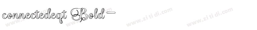 connectedeqt Bold字体转换